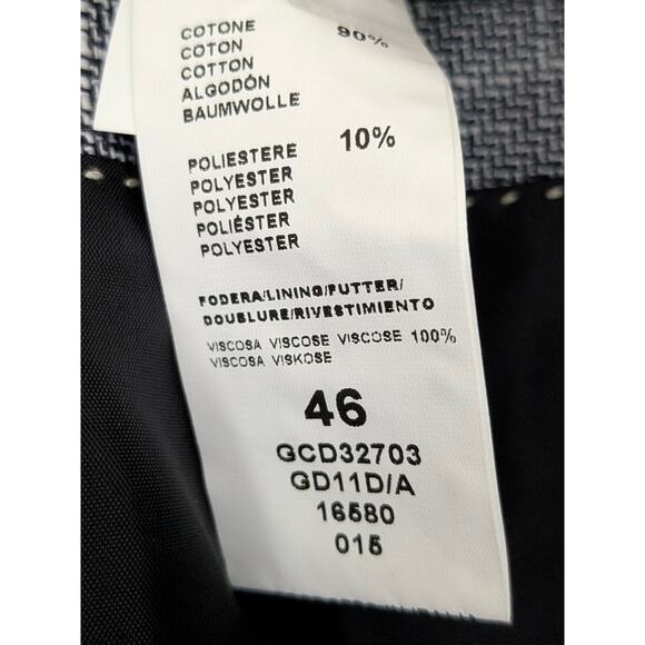 NWT Ettore Ravelli Blazer Suit Jacket Slate Blue Size 36 Cotton Italy Sport Coat - Picture 10 of 10